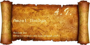 Amzel Ibolya névjegykártya